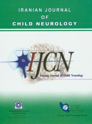 Child Neurology - Volume:2 Issue: 2, Spring 2008