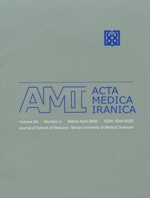 Acta Medica Iranica - Volume:46 Issue: 2, Feb-Mar 2008