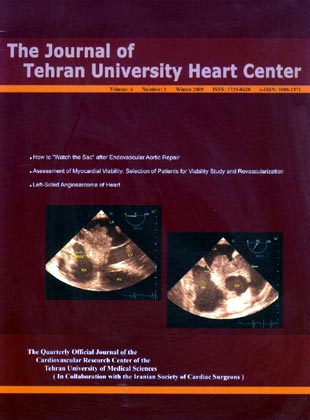 Tehran University Heart Center - Volume:4 Issue: 1, Jan 2009