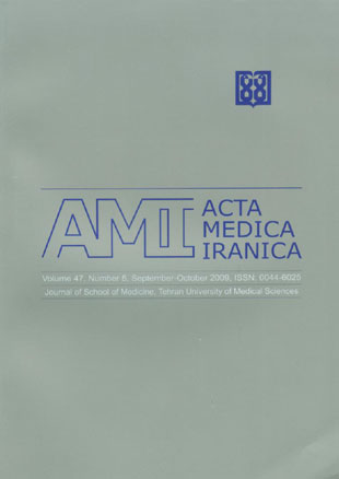 Acta Medica Iranica - Volume:47 Issue: 5, Sep-Oct 2009