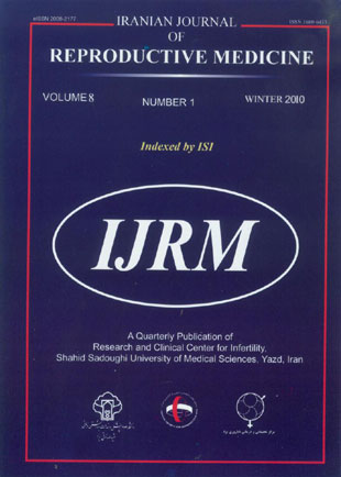 Reproductive BioMedicine - Volume:8 Issue: 1, Jan 2010
