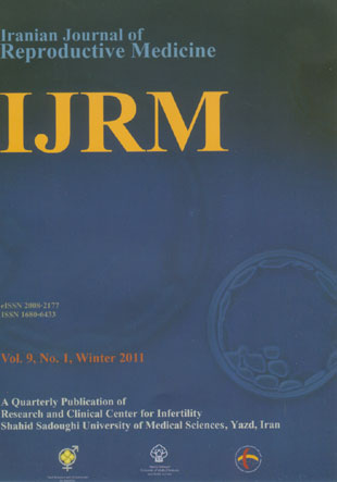 Reproductive BioMedicine - Volume:9 Issue: 1, Jan 2011