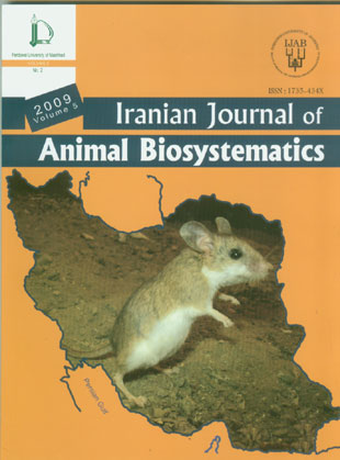 Animal Biosystematics - Volume:5 Issue: 1, Winter-Spring 2009