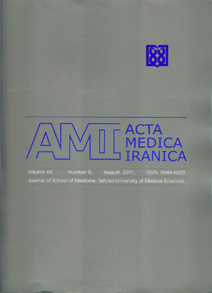 Acta Medica Iranica - Volume:49 Issue: 8, Aug 2011