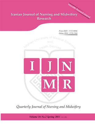 Nursing and Midwifery Research - Volume:16 Issue: 2, Spring 2011