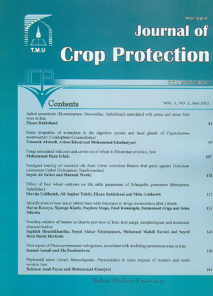 Crop Protection - Volume:1 Issue: 2, Jun 2012