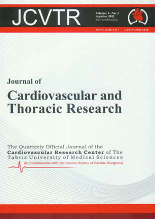 Cardiovascular and Thoracic Research - Volume:4 Issue: 3, Sep 2012