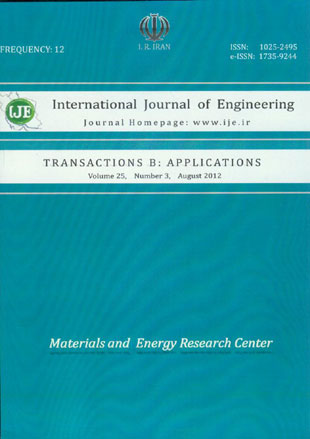 Engineering - Volume:25 Issue: 3, Aug 2012
