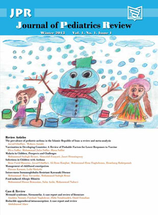 Pediatrics Review - Volume:1 Issue: 1, Jan 2013