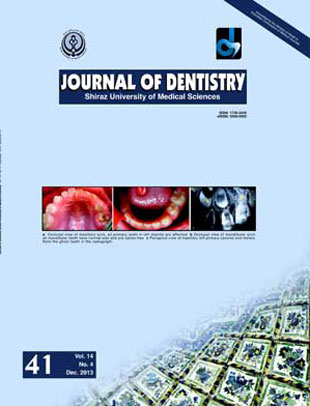 Avicenna Journal of Dental Research - Volume:4 Issue: 1, Jan 2012