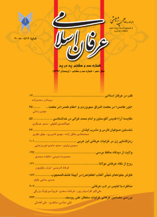 عرفان اسلامی - پیاپی 38 (زمستان 1392)