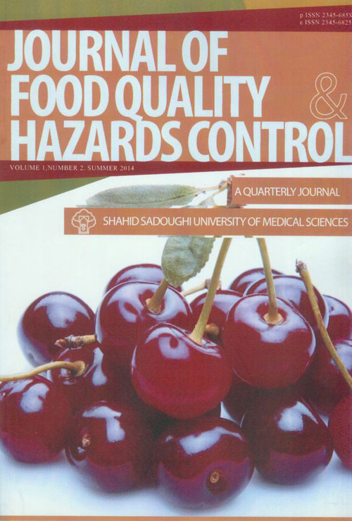 Food Quality and Hazards Control - Volume:1 Issue: 2, Jun 2014