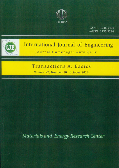 Engineering - Volume:27 Issue: 10, Oct 2014