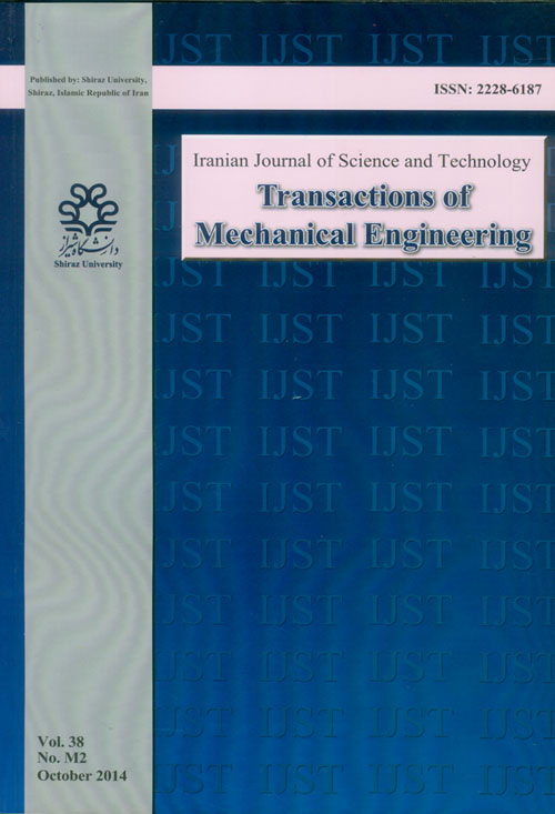 Science and Technology Transactions of Mechanical Engineering - Volume:38 Issue: 2, 2014