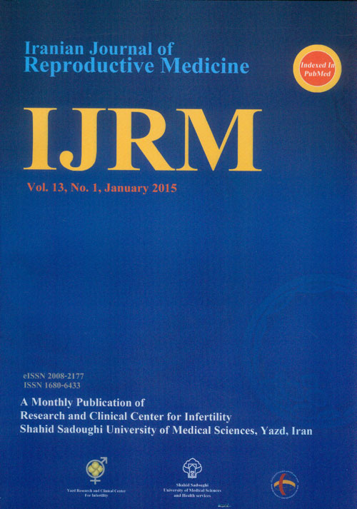 Reproductive BioMedicine - Volume:13 Issue: 1, Jan 2015