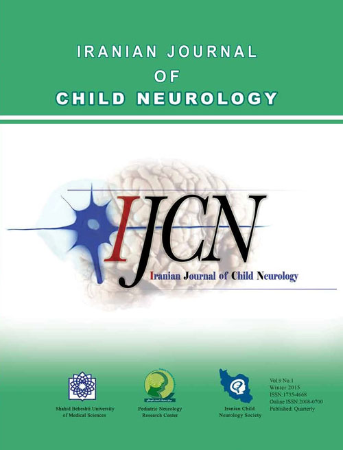 Child Neurology - Volume:9 Issue: 1, Winter 2015