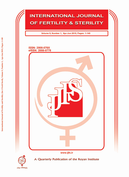 Fertility and Sterility - Volume:9 Issue: 1, Apr-Jun 2015