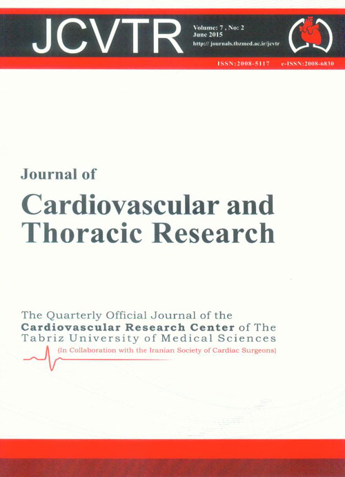 Cardiovascular and Thoracic Research - Volume:7 Issue: 2, Jun 2015