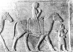 زنان سوار در نگاره ای از داسکیلیون(ارگیلی)