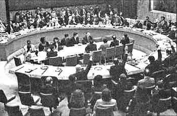 جلسه شورای امنیت برای تصویب قطعنامه598