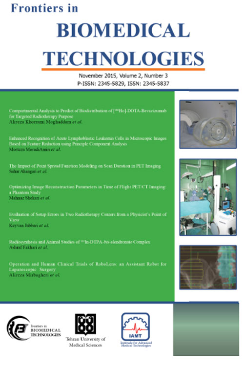 Frontiers in Biomedical Technologies - Volume:2 Issue: 3, Summer 2015