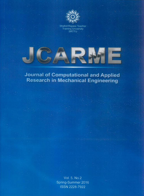 Computational and Applied Research in Mechanical Engineering - Volume:5 Issue: 2, Spring 2016