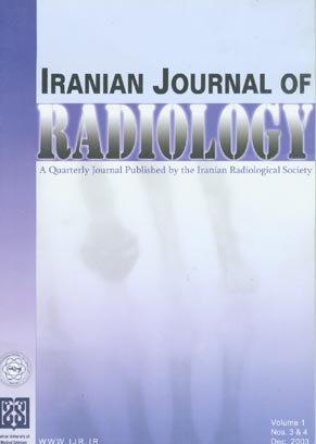 Iranian Journal of Radiology - Volume:1 Issue: 3, Spring & Summer 2003