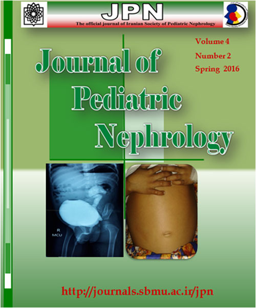 Pediatric Nephrology - Volume:4 Issue: 2, Spring 2016