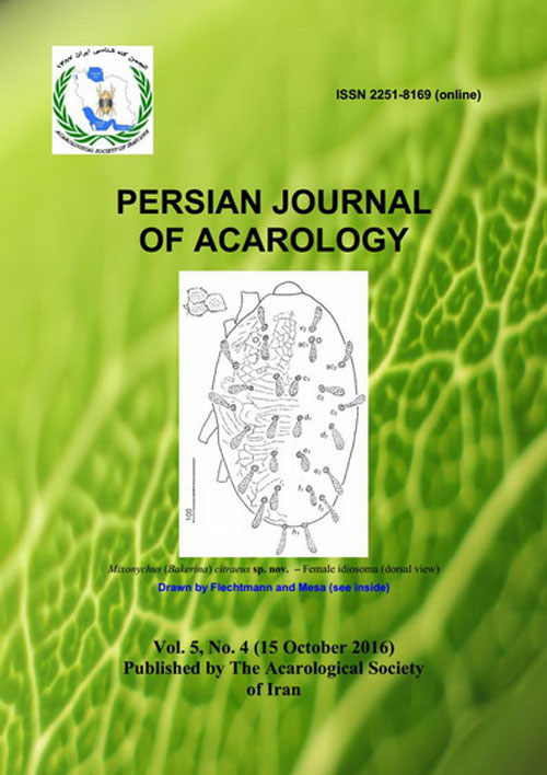 Persian Journal of Acarology - Volume:5 Issue: 4, Autumn 2016