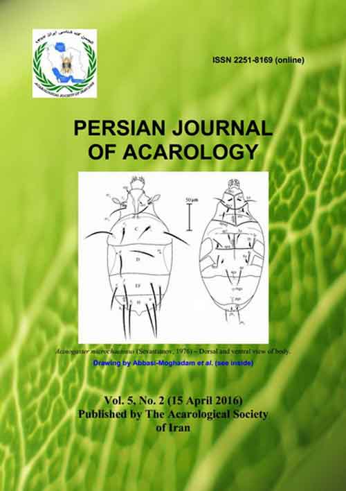 Persian Journal of Acarology - Volume:5 Issue: 2, Spring 2016
