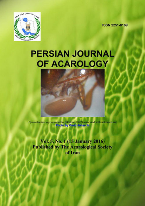 Persian Journal of Acarology - Volume:5 Issue: 1, Winter 2016
