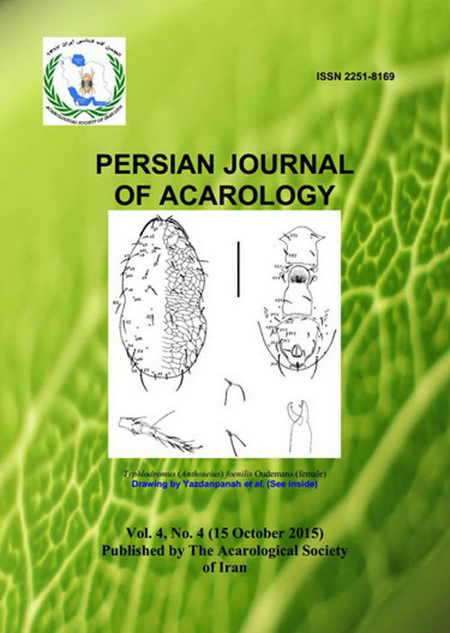 Persian Journal of Acarology - Volume:4 Issue: 3, Summer 2015
