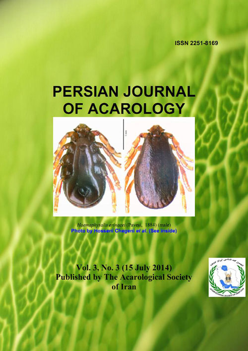 Persian Journal of Acarology - Volume:3 Issue: 3, Summer 2014