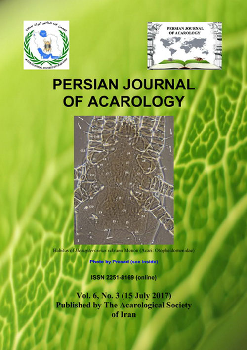 Persian Journal of Acarology - Volume:6 Issue: 3, Summer 2017