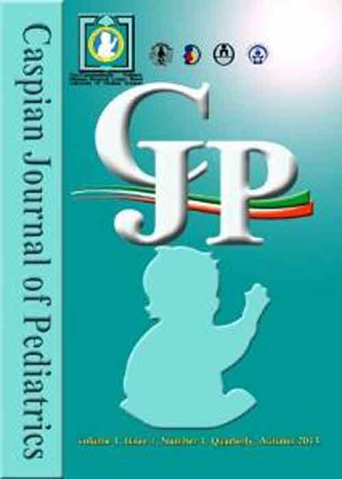 Caspian Journal of Pediatrics - Volume:3 Issue: 1, Mar 2017