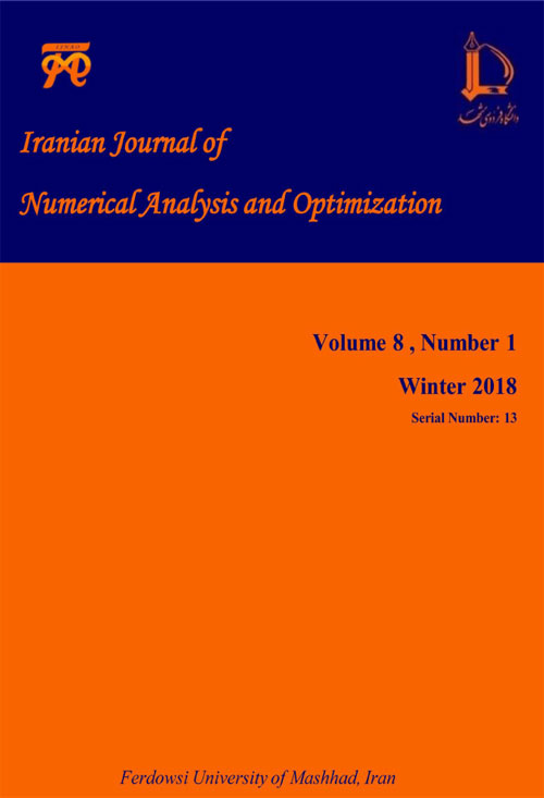 Numerical Analysis and Optimization - Volume:8 Issue: 1, Winter and Spring 2018