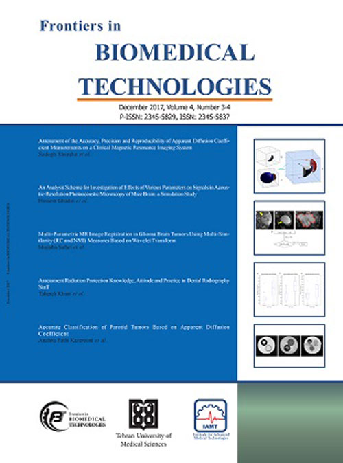 Frontiers in Biomedical Technologies - Volume:4 Issue: 3, Summer -Autman 2017