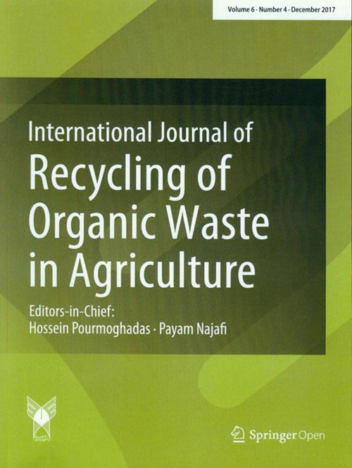 Recycling of Organic Waste in Agriculture - Volume:6 Issue: 4, Autumn 2017