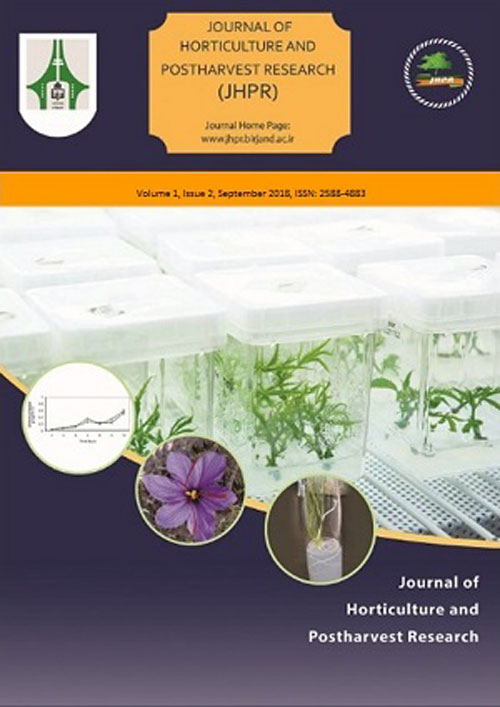 Horticulture and Postharvest Research - Volume:1 Issue: 2, Sep 2018