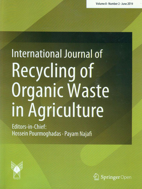 Recycling of Organic Waste in Agriculture - Volume:8 Issue: 2, Spring 2019