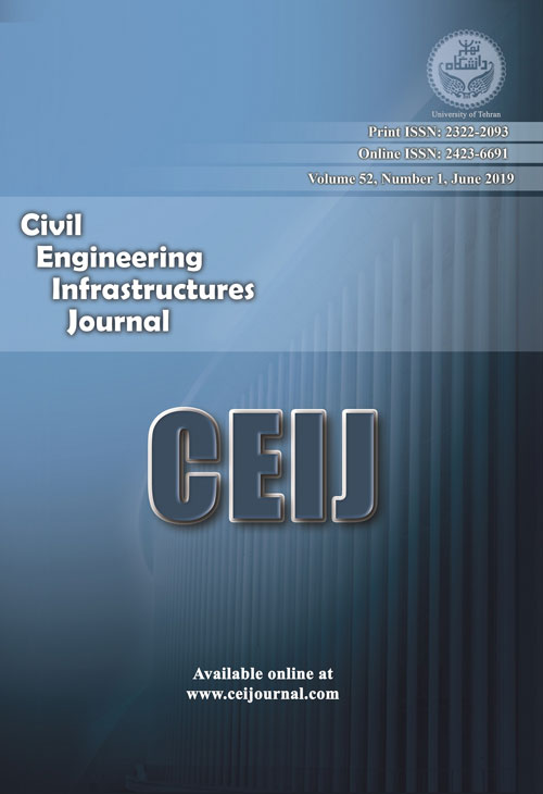 Civil Engineering Infrastructures Journal - Volume:52 Issue: 1, Jun 2019