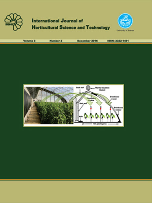Horticultural Science and Technology - Volume:6 Issue: 1, Winter-Spring 2019