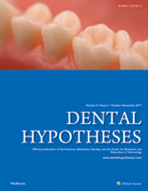 Dental Hypotheses - Volume:10 Issue: 1, Jan-Mar 2019
