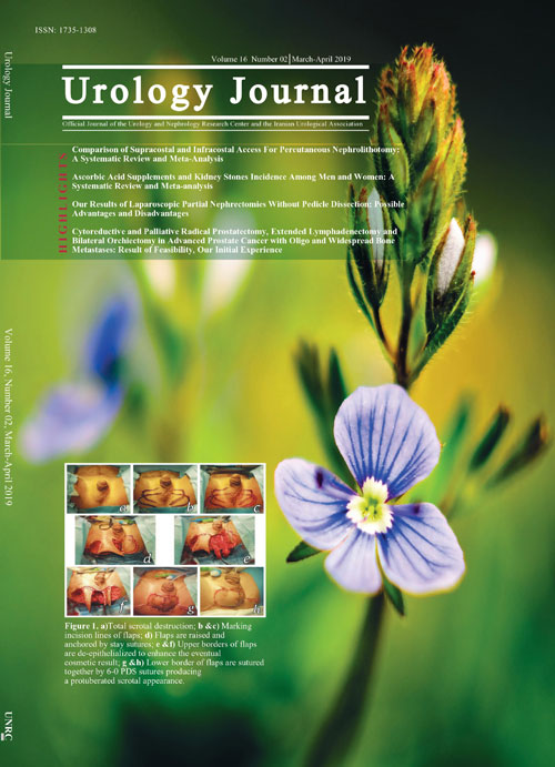 Urology Journal - Volume:16 Issue: 3, May-Jun 2019