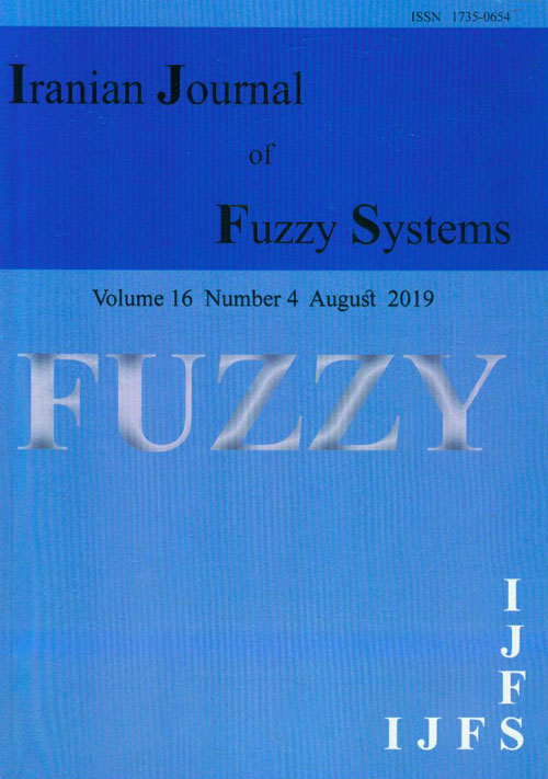 fuzzy systems - Volume:16 Issue: 4, Jul-Aug2019