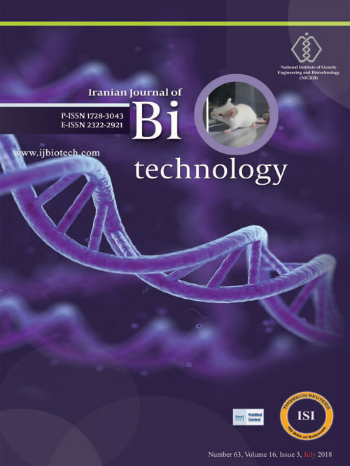 Biotechnology - Volume:17 Issue: 3, Summer 2019