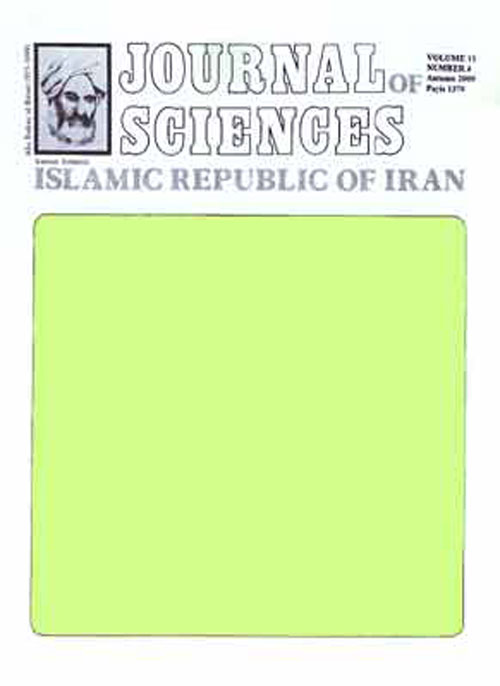 Sciences, Islamic Republic of Iran - Volume:30 Issue: 4, Autumn 2019