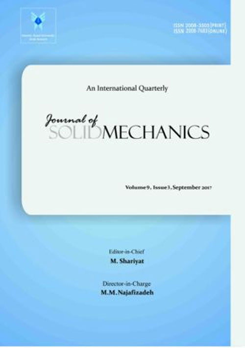 Solid Mechanics - Volume:11 Issue: 4, Autumn 2019