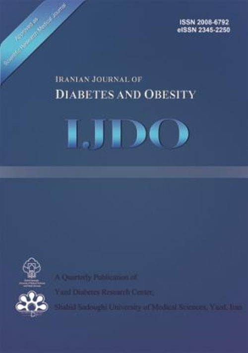 Diabetes and Obesity - Volume:11 Issue: 2, Summer 2019