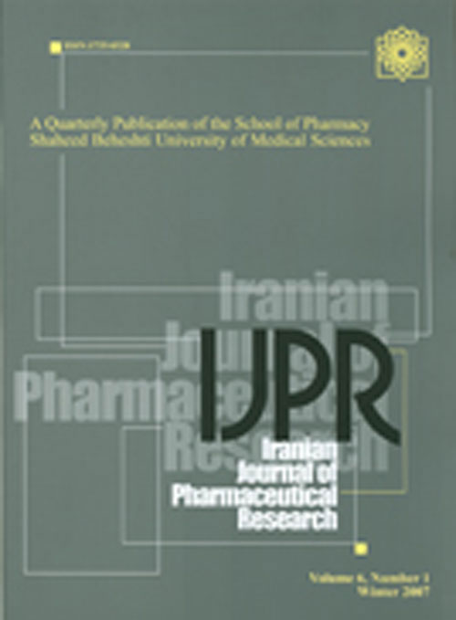 Pharmaceutical Research - Volume:18 Issue: 4, Autumn 2019